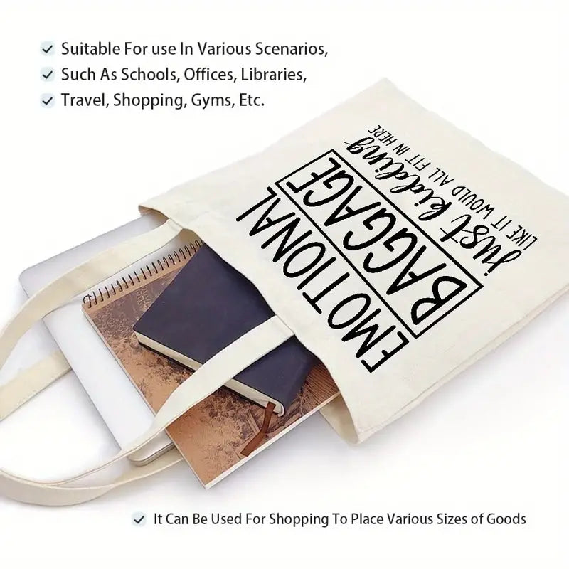 Chic Canvas Tote Bag for Parties and Travel