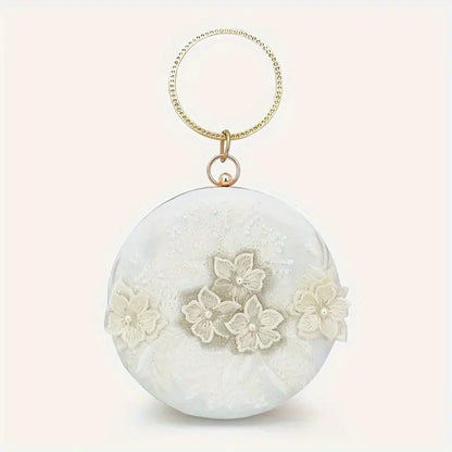 Chic Floral Embroidery Evening Clutch for Any Occasion