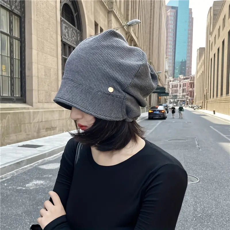 Cozy Knitted Ear Protection Hat for Chic Travels