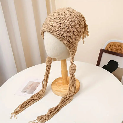 Cozy Knit Ear-Warming Hat for Winter Chic