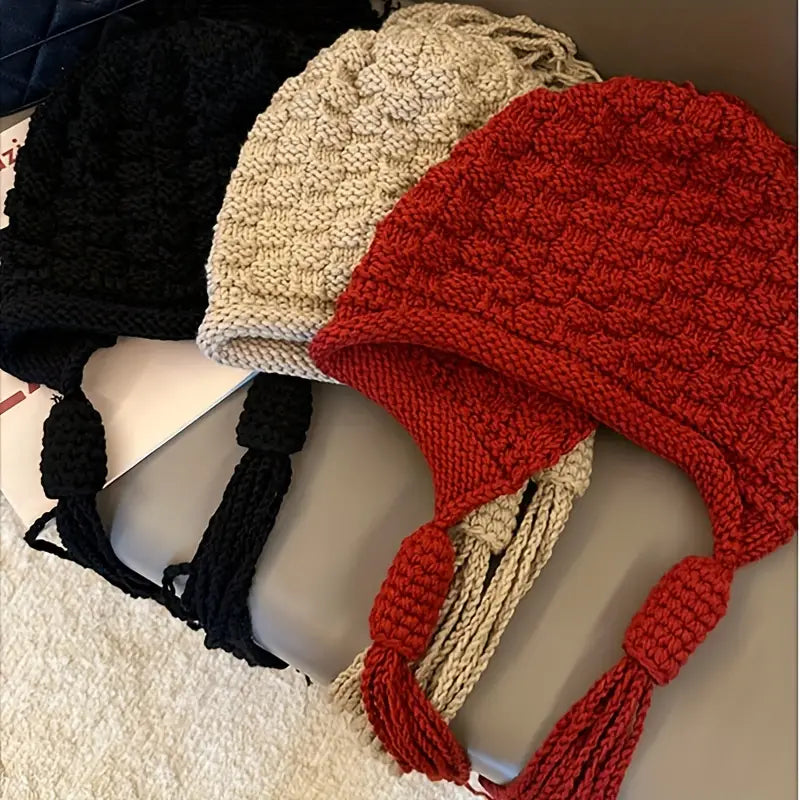 Cozy Knit Ear-Warming Hat for Winter Chic