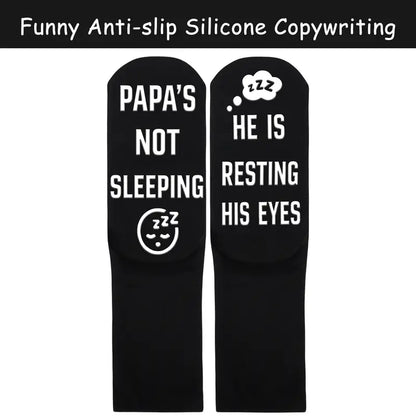 Resting Eyes Funny Socks: Perfect Gift for Dad!