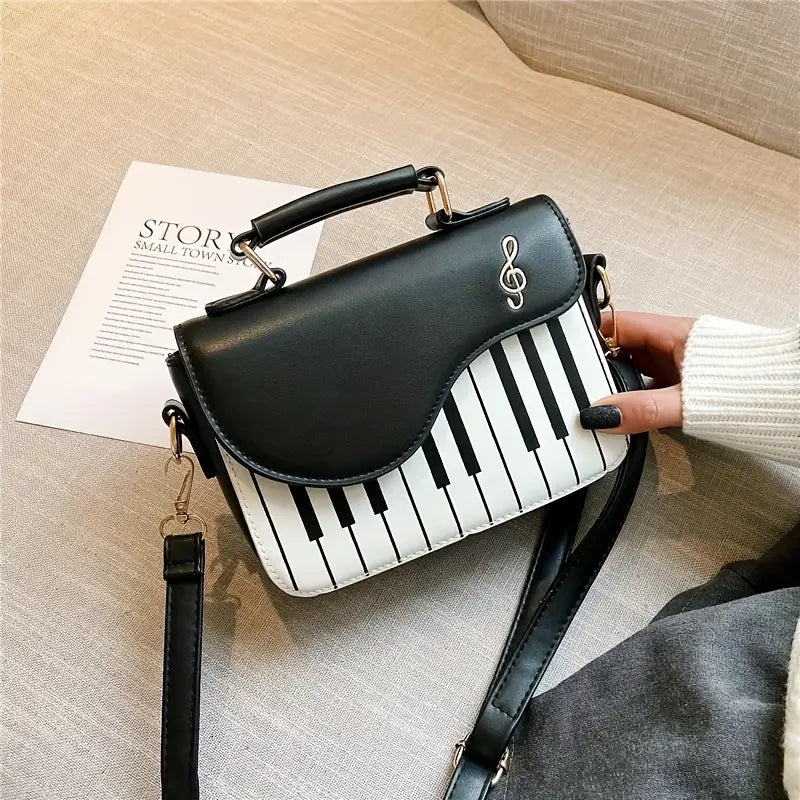 Piano-Inspired Shoulder Bag – Playful Style Anywhere!