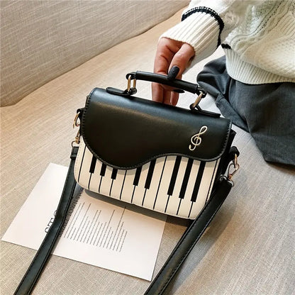 Piano-Inspired Shoulder Bag – Playful Style Anywhere!