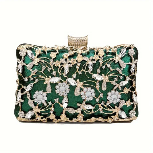 Elegant Rhinestone Clutch for Weddings and Proms