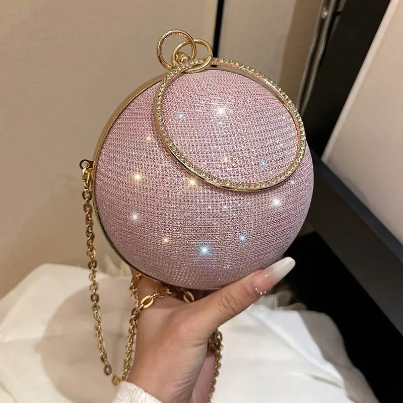 Glimmering Mini Glitter Evening Clutch for Glam Nights