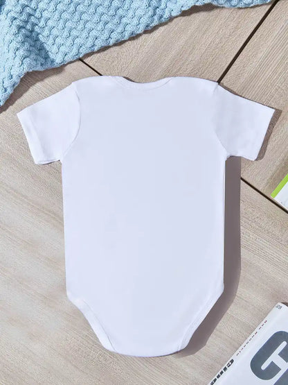 Chic "Party My Crib 2AM" Baby Bodysuit – Casual Short Sleeve Onesie for Boys