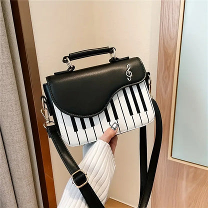 Piano-Inspired Shoulder Bag – Playful Style Anywhere!