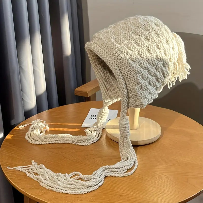 Cozy Knit Ear-Warming Hat for Winter Chic