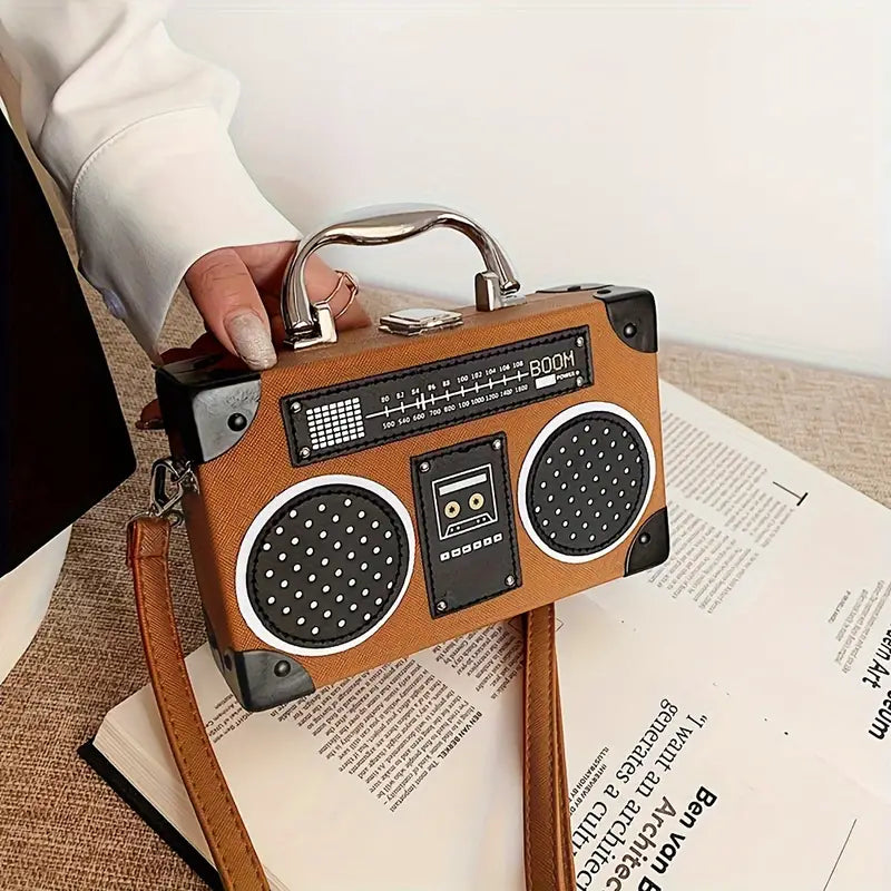 Retro Radio Crossbody Bag – Chic and Stylish!