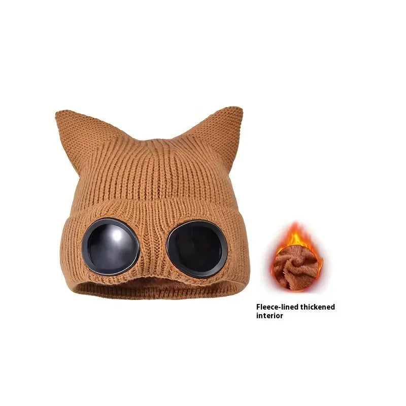 Cozy Winter Beanie with Ear Flaps and Neck Warmer