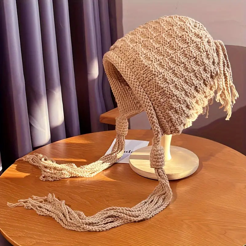 Cozy Knit Ear-Warming Hat for Winter Chic