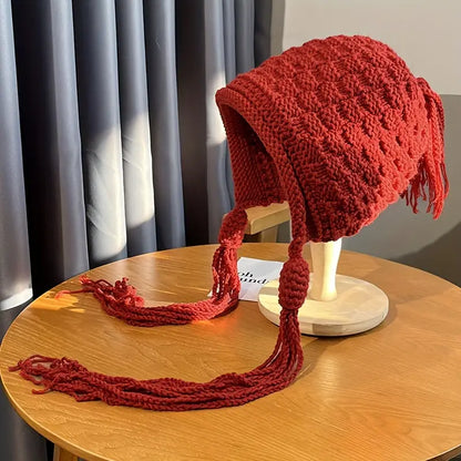 Cozy Knit Ear-Warming Hat for Winter Chic